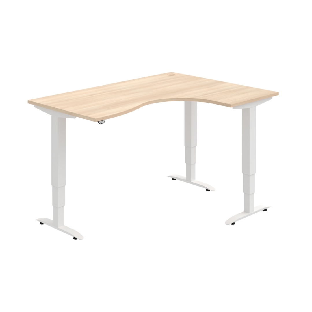 MST 3 2005 L – rohový výškově stavitelný stůl 160 × 120 cm, standardní ovladač Hobis MST 3 2005 L – rohový výškově stavitelný stůl 160 × 120 cm, standardní ovladač Hobis