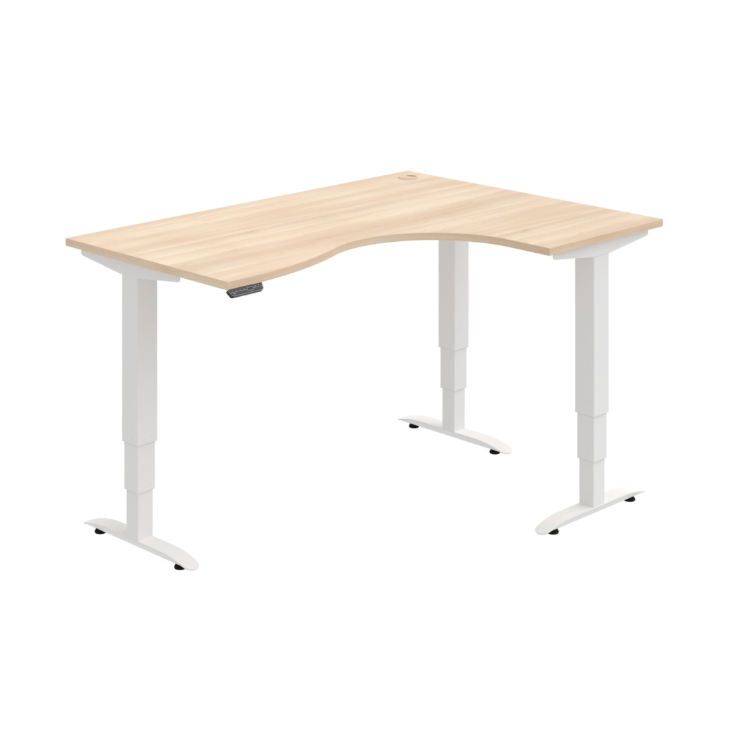 MST 3M 2005 L – rohový výškově stavitelný stůl 160 × 120 cm, paměťový ovladač Hobis MST 3M 2005 L – rohový výškově stavitelný stůl 160 × 120 cm, paměťový ovladač Hobis