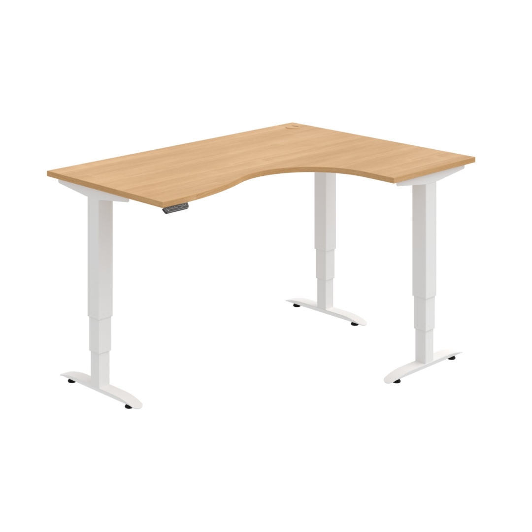 MST 3M 2005 L – rohový výškově stavitelný stůl 160 × 120 cm, paměťový ovladač Hobis MST 3M 2005 L – rohový výškově stavitelný stůl 160 × 120 cm, paměťový ovladač Hobis