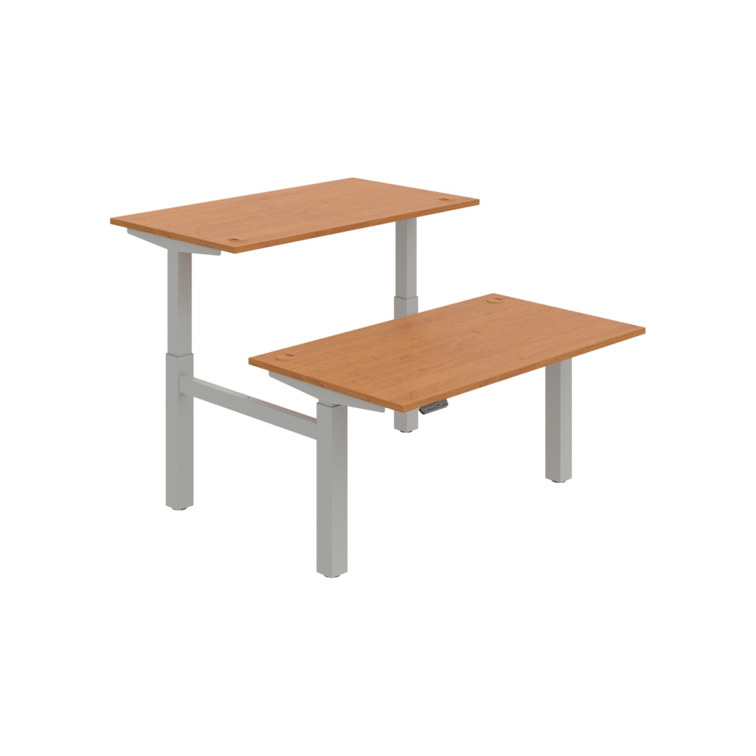 MSD 2M 1400 – výškově stavitelný stůl 140 × 168 cm, paměťový ovladač Hobis