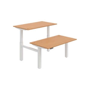 MSD 2M 1400 – výškově stavitelný stůl 140 × 168 cm, paměťový ovladač Hobis