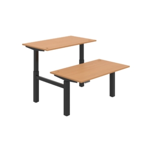 MSD 2M 1400 – výškově stavitelný stůl 140 × 168 cm, paměťový ovladač Hobis