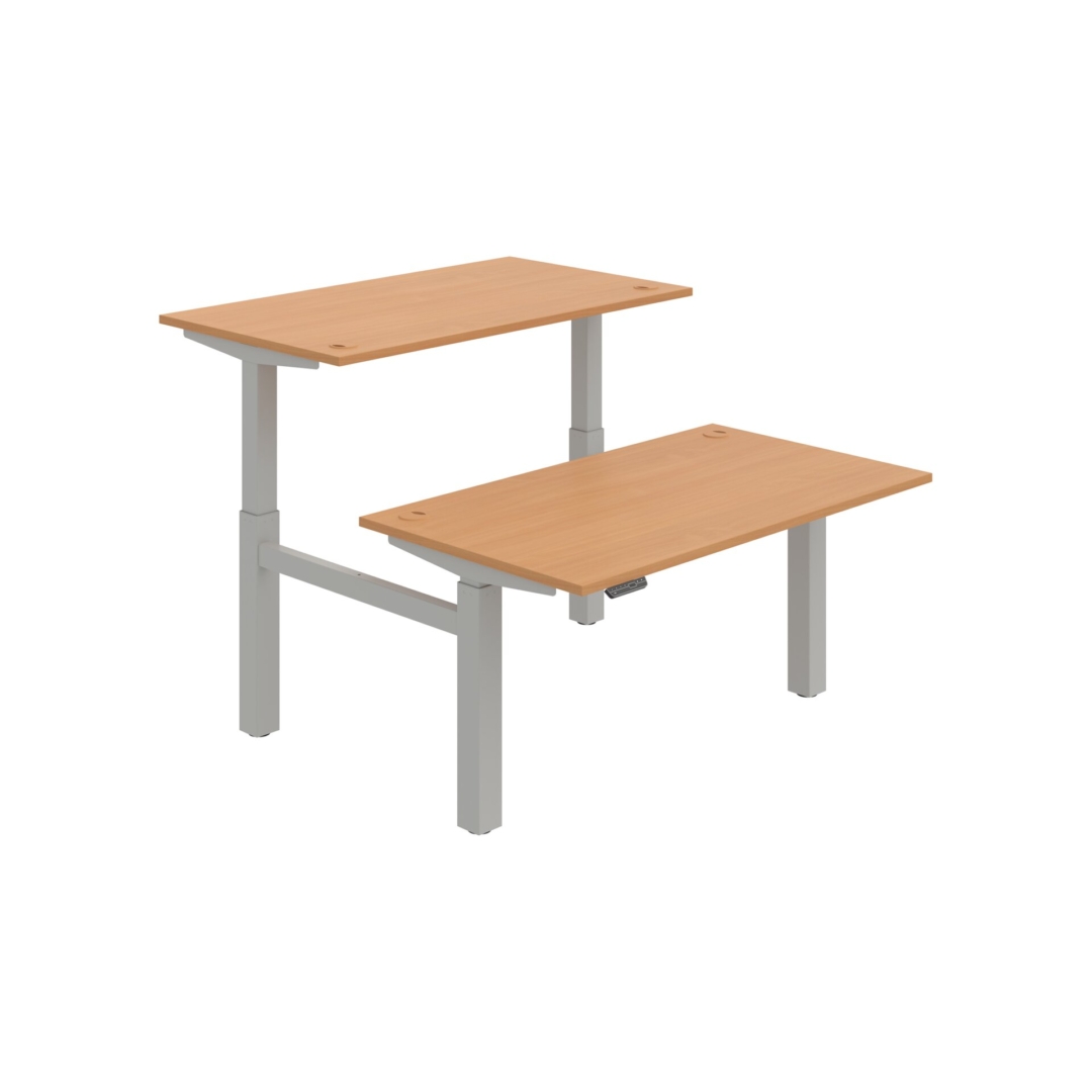 MSD 2M 1400 – výškově stavitelný stůl 140 × 168 cm, paměťový ovladač Hobis