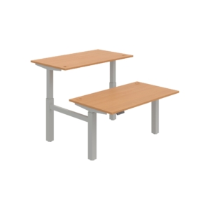 MSD 2M 1400 – výškově stavitelný stůl 140 × 168 cm, paměťový ovladač Hobis