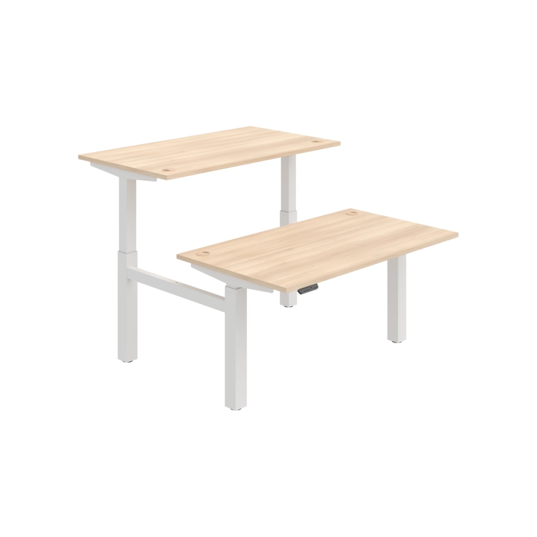 MSD 2M 1400 – výškově stavitelný stůl 140 × 168 cm, paměťový ovladač Hobis