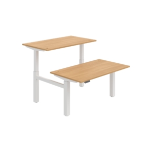 MSD 2M 1400 – výškově stavitelný stůl 140 × 168 cm, paměťový ovladač Hobis