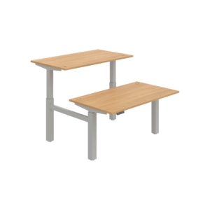 MSD 2M 1400 – výškově stavitelný stůl 140 × 168 cm, paměťový ovladač Hobis