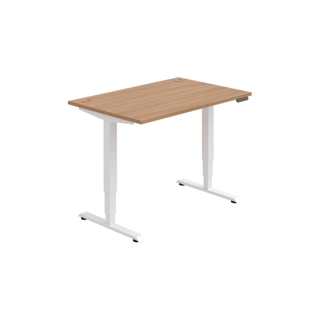 MSR 3M 1200 – výškově stavitelný stůl 120 × 80 cm, paměťový ovladač Hobis