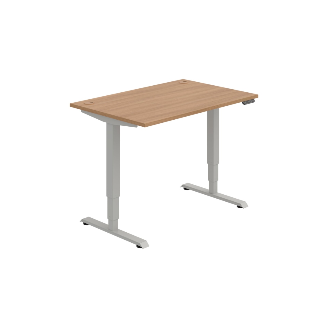 MSR 3M 1200 – výškově stavitelný stůl 120 × 80 cm, paměťový ovladač Hobis