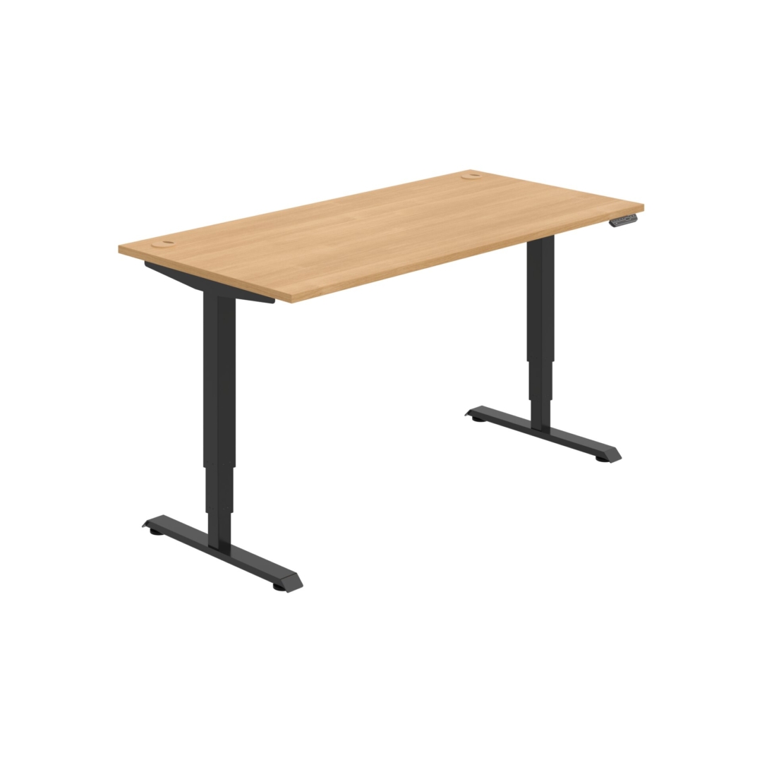 MSR 3M 1600 – výškově stavitelný stůl 160 × 80 cm, paměťový ovladač Hobis