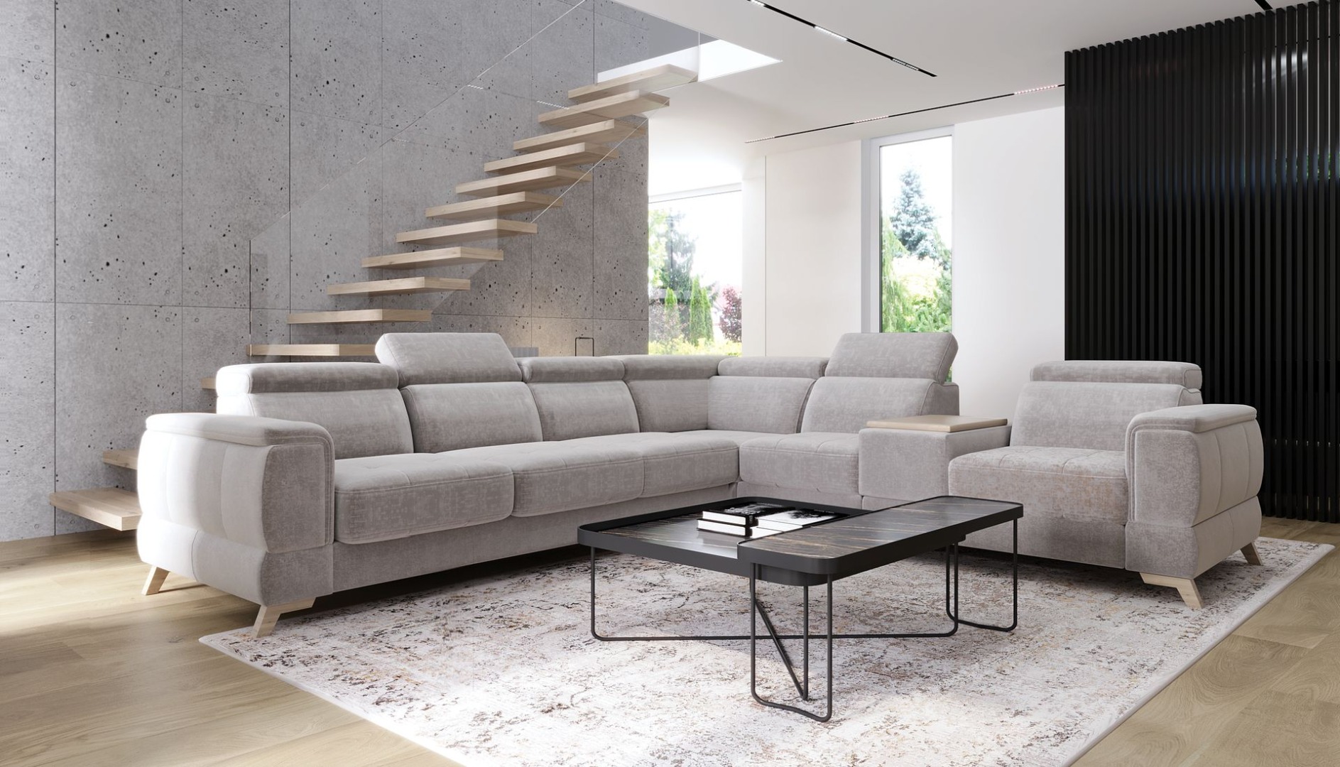 PRESLEY – sedací souprava LC Partners