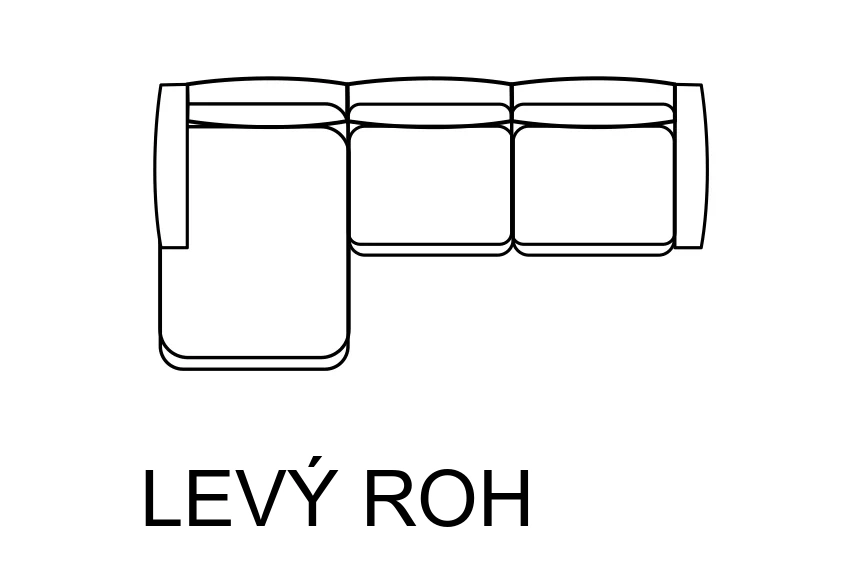 sekken-popis-02-uklad-levy Rohová sedací souprava SEKKEN – schéma levého uspořádání