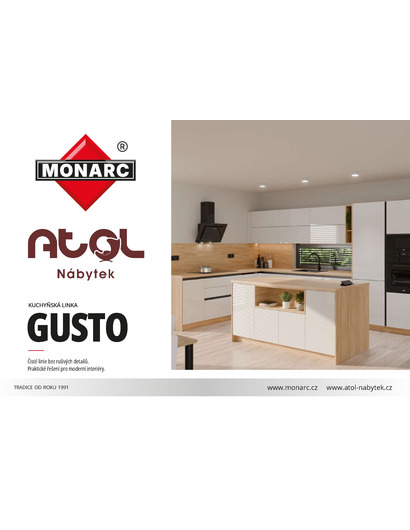 Katalog kuchyňských linek GUSTO 2026