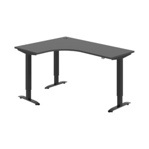 MST 2 60 P – rohový výškově stavitelný stůl 160 × 120 cm, standardní ovladač Hobis MST 2 60 P – rohový výškově stavitelný stůl 160 × 120 cm, standardní ovladač Hobis