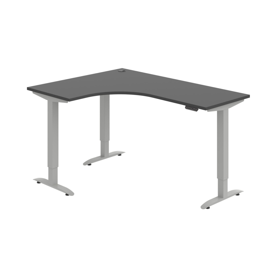 MST 2M 60 P – rohový výškově stavitelný stůl 160 × 120 cm, paměťový ovladač Hobis MST 2M 60 P – rohový výškově stavitelný stůl 160 × 120 cm, paměťový ovladač Hobis