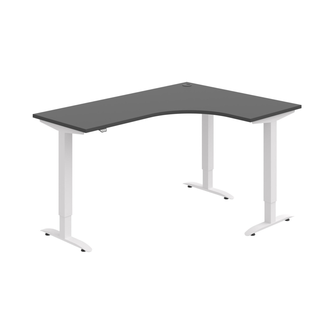 MST 2 60 L – rohový výškově stavitelný stůl 160 × 120 cm, standardní ovladač Hobis MST 2 60 L – rohový výškově stavitelný stůl 160 × 120 cm, standardní ovladač Hobis
