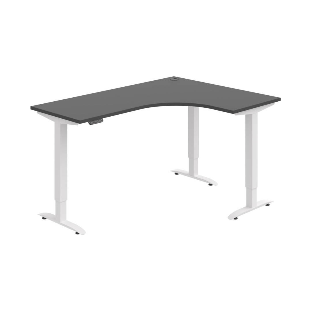 MST 2M 60 L – rohový výškově stavitelný stůl 160 × 120 cm, paměťový ovladač Hobis MST 2M 60 L – rohový výškově stavitelný stůl 160 × 120 cm, paměťový ovladač Hobis