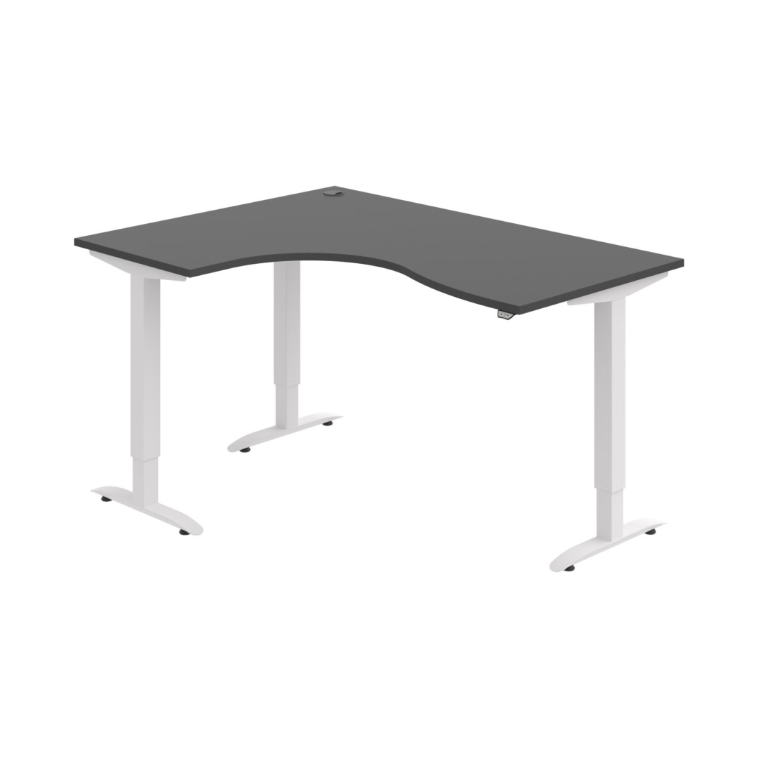 MST 2 2005 P – rohový výškově stavitelný stůl 160 × 120 cm, standardní ovladač Hobis MST 2 2005 P – rohový výškově stavitelný stůl 160 × 120 cm, standardní ovladač Hobis