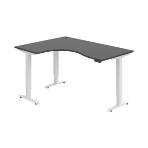 MST 2M 2005 P – rohový výškově stavitelný stůl 160 × 120 cm, paměťový ovladač Hobis MST 2M 2005 P – rohový výškově stavitelný stůl 160 × 120 cm, paměťový ovladač Hobis