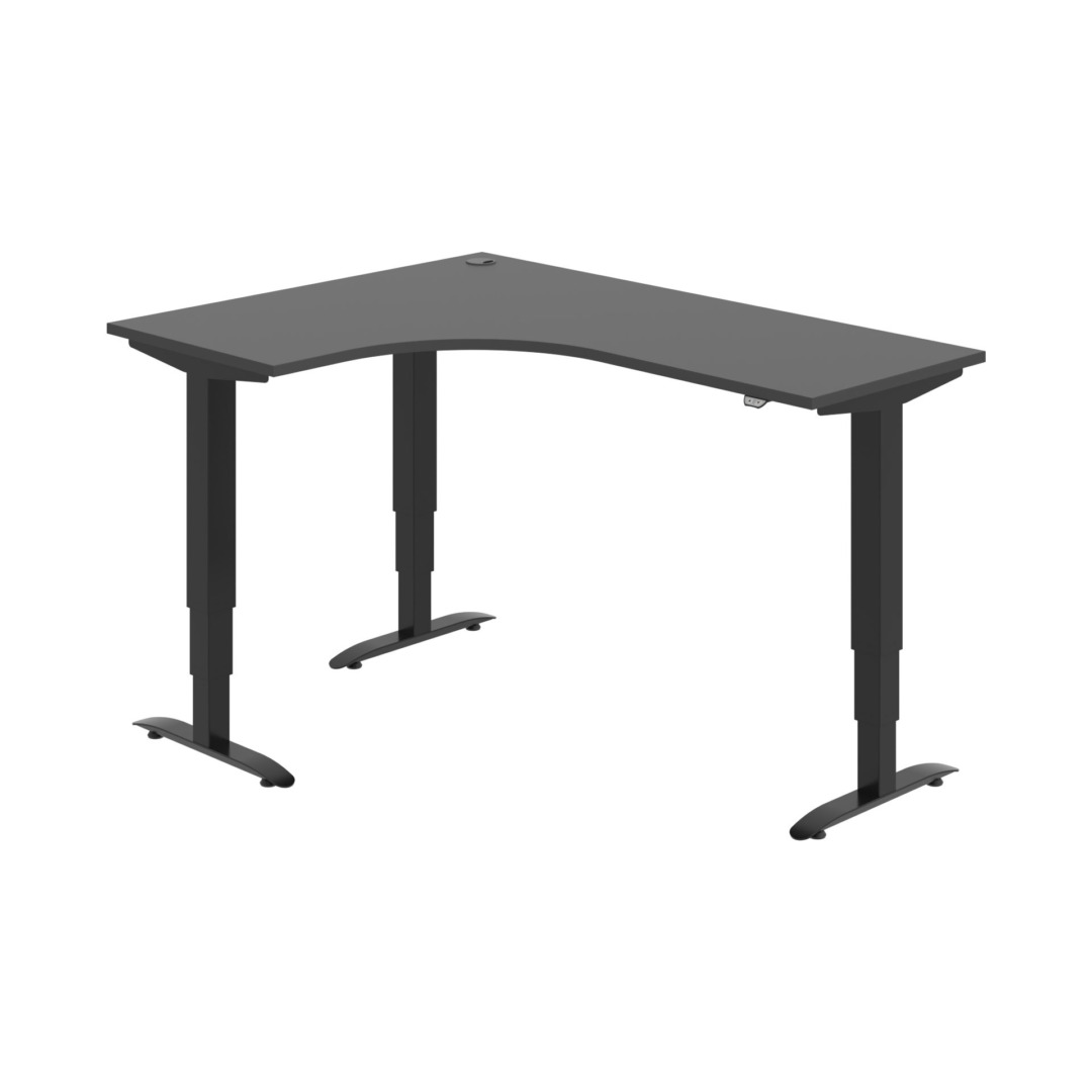 MST 3 60 P – rohový výškově stavitelný stůl 160 × 120 cm, standardní ovladač Hobis MST 3 60 P – rohový výškově stavitelný stůl 160 × 120 cm, standardní ovladač Hobis