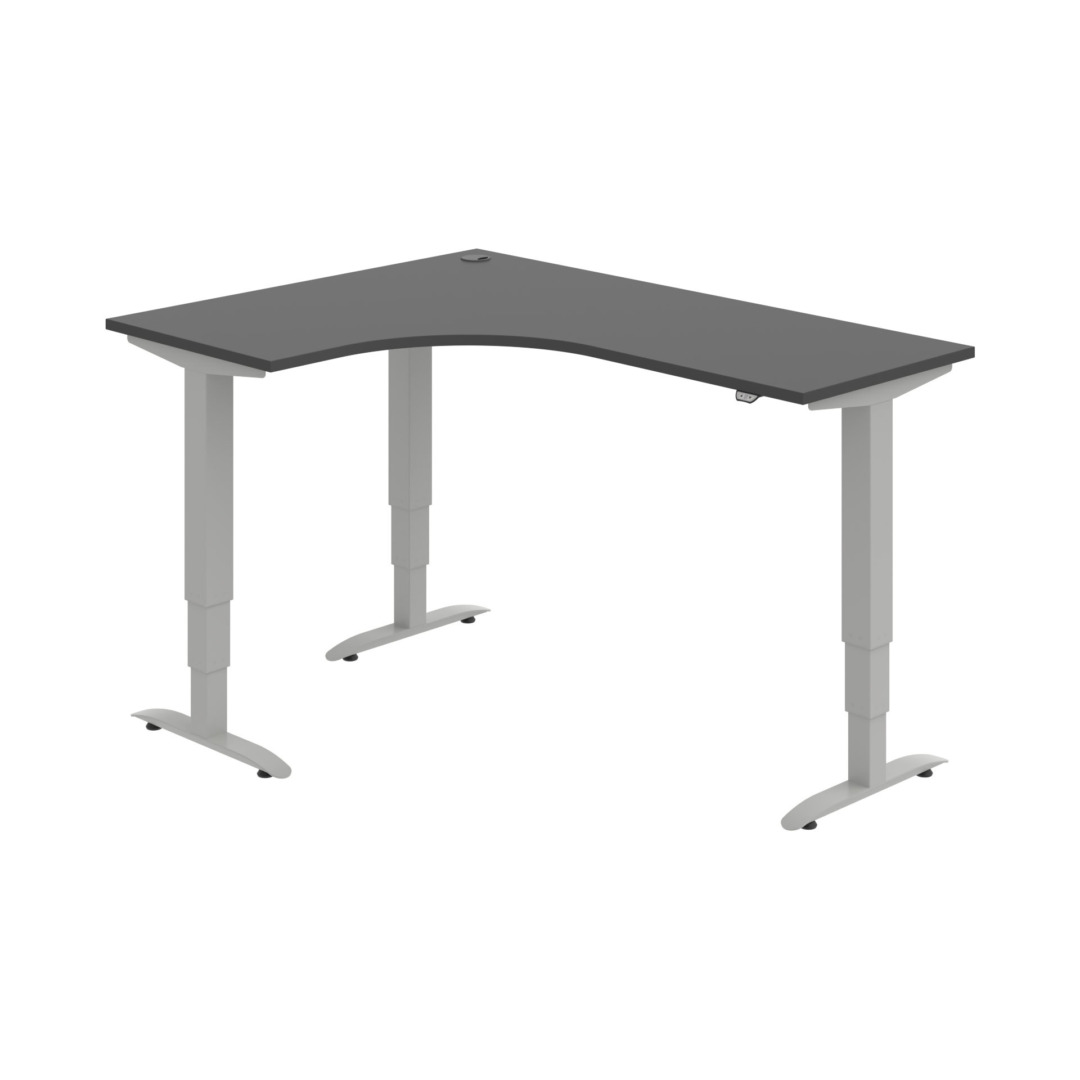 MST 3 60 P – rohový výškově stavitelný stůl 160 × 120 cm, standardní ovladač Hobis MST 3 60 P – rohový výškově stavitelný stůl 160 × 120 cm, standardní ovladač Hobis