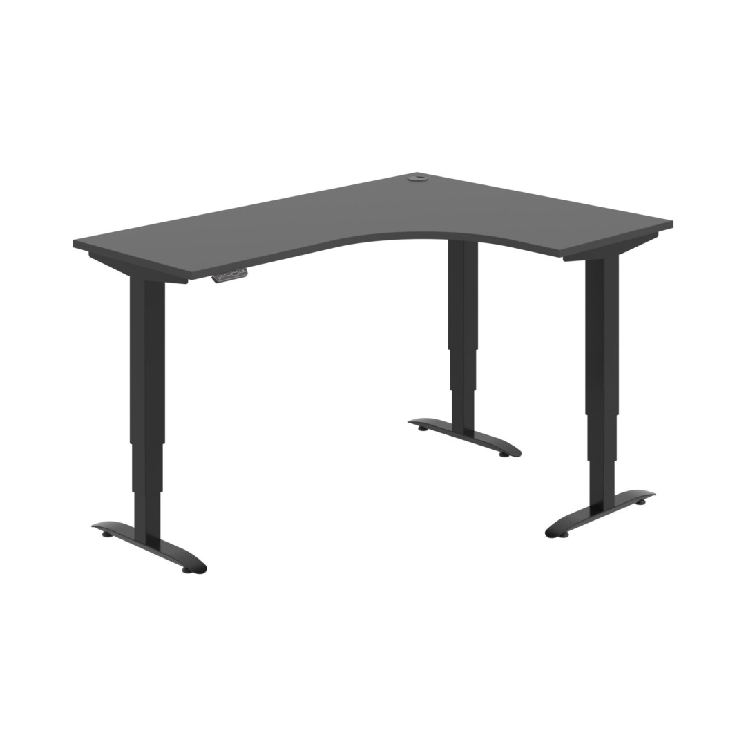 MST 3M 60 L – rohový výškově stavitelný stůl 160 × 120 cm, paměťový ovladač Hobis MST 3M 60 L – rohový výškově stavitelný stůl 160 × 120 cm, paměťový ovladač Hobis
