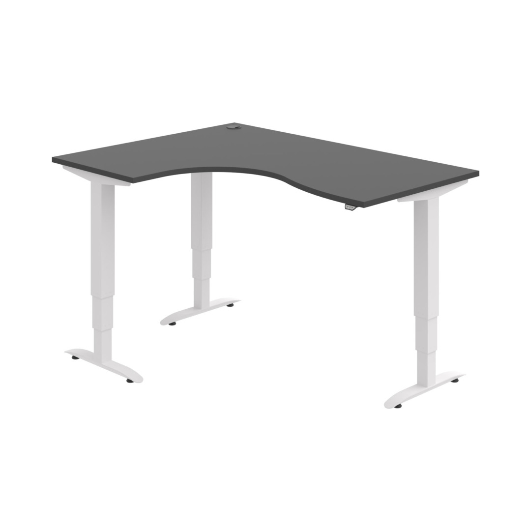 MST 3 2005 P – rohový výškově stavitelný stůl 160 × 120 cm, standardní ovladač Hobis MST 3 2005 P – rohový výškově stavitelný stůl 160 × 120 cm, standardní ovladač Hobis