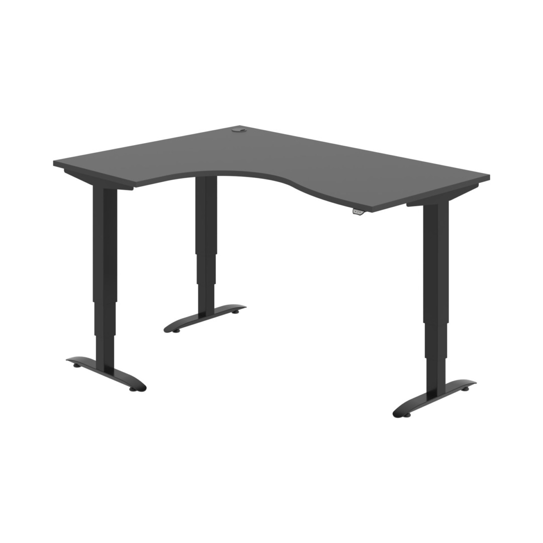 MST 3 2005 P – rohový výškově stavitelný stůl 160 × 120 cm, standardní ovladač Hobis MST 3 2005 P – rohový výškově stavitelný stůl 160 × 120 cm, standardní ovladač Hobis