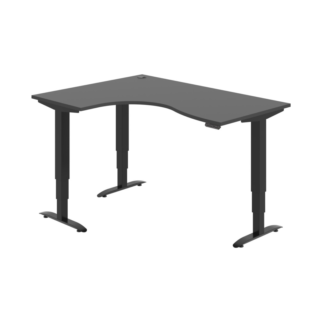 MST 3M 2005 P – rohový výškově stavitelný stůl 160 × 120 cm, paměťový ovladač Hobis MST 3M 2005 P – rohový výškově stavitelný stůl 160 × 120 cm, paměťový ovladač Hobis