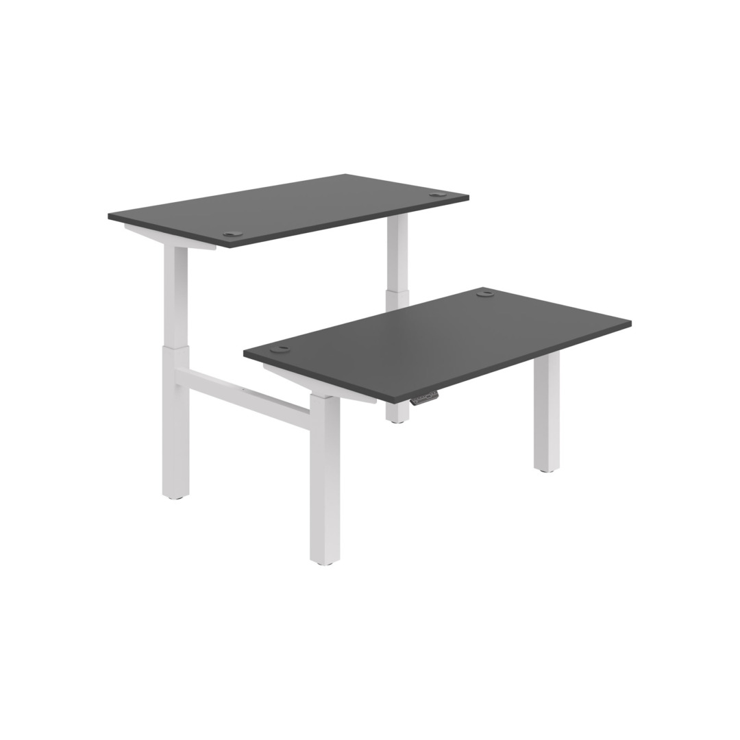 MSD 2M 1400 – výškově stavitelný stůl 140 × 168 cm, paměťový ovladač Hobis
