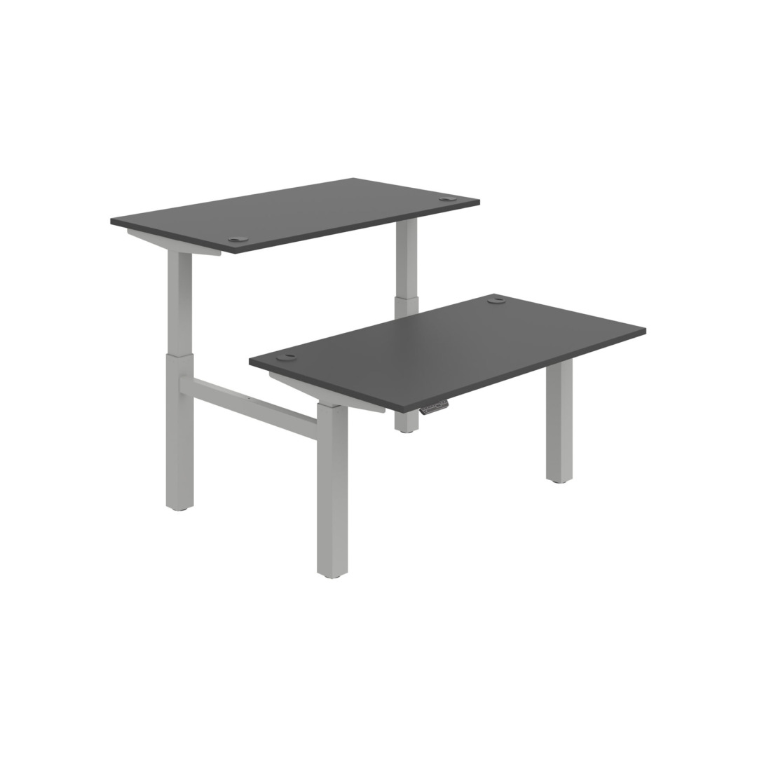 MSD 2M 1400 – výškově stavitelný stůl 140 × 168 cm, paměťový ovladač Hobis